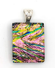 Stunning Textured Dichroic Pendant No 950